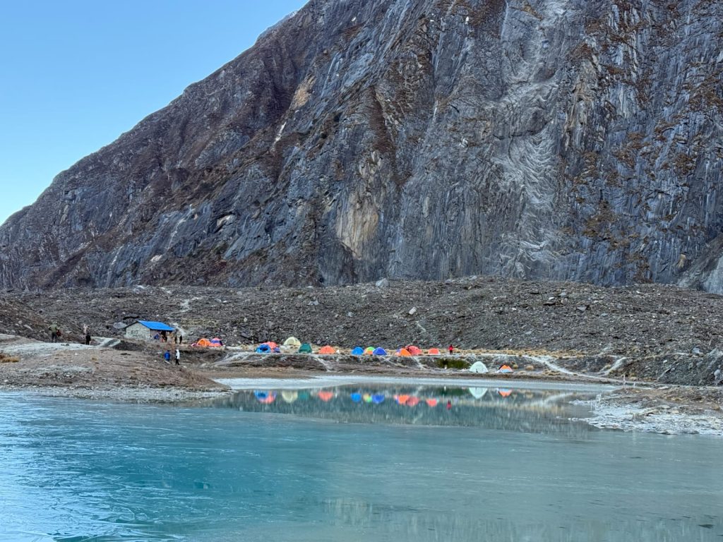 North Annapurna Base Camp Trek - PanchKunda lake